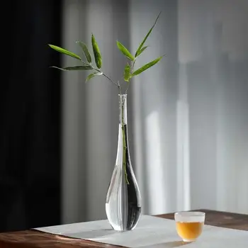 禪意花瓶 檯面花瓶 透明玻璃小花瓶 水耕日式家居裝飾 家居擺件工藝品 8 最佳銷售 日本花瓶 - №3