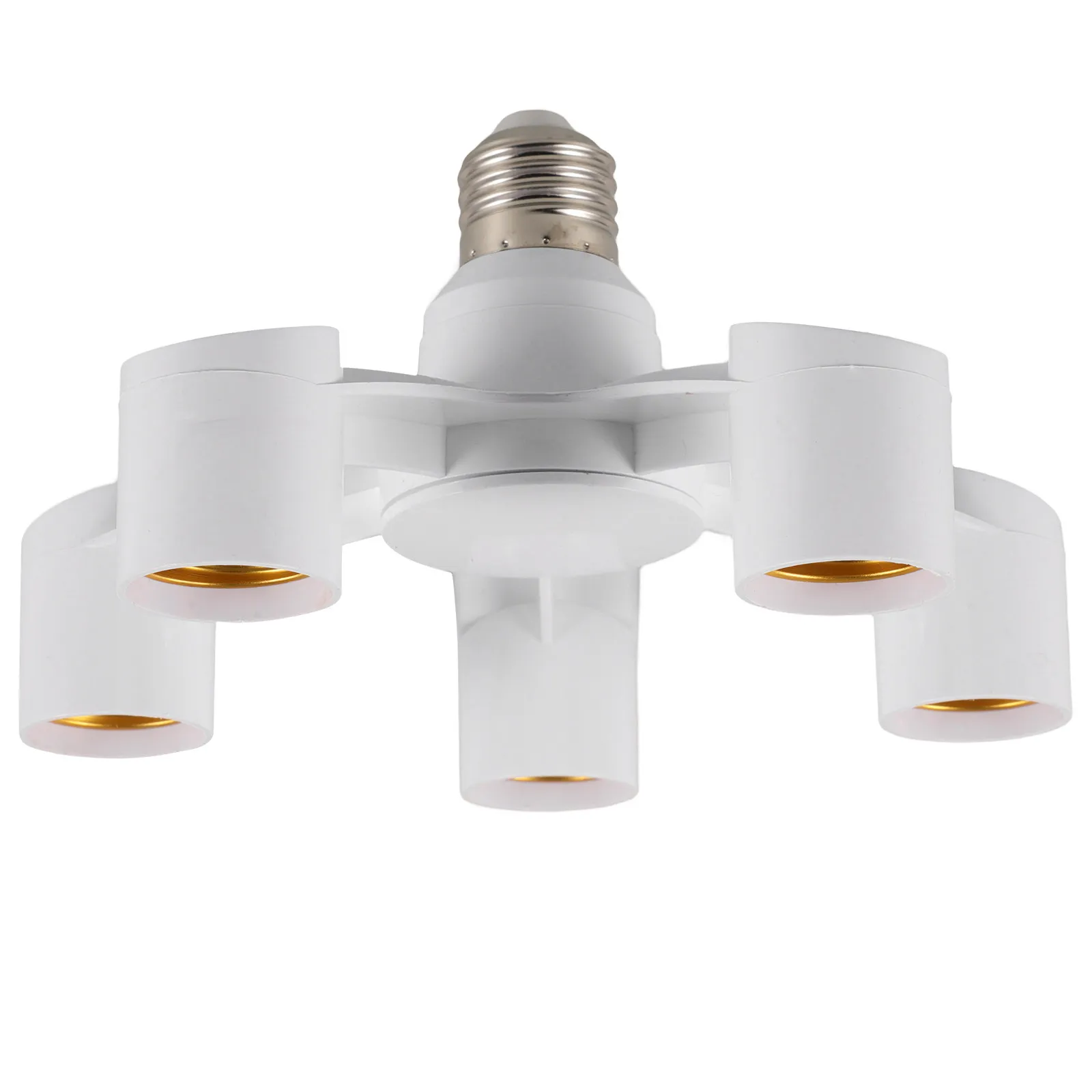 

Разветвитель-адаптер для ламп E27 на 5 портов, высококачественный, из огнестойкого PBT, для спальни и офиса