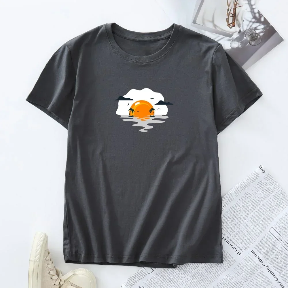 T-shirt damski Plus Size 100% bawełna Koszulki damskie z krótkim rękawem Letnie topy Odzież damska Tshirt damski T-shirty graficzne