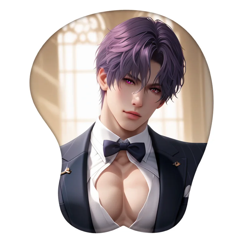 Cinta dan Deepspace Anime Rafayel 3D Mouse Pad Pergelangan Tangan Sisilikon Seksi Kreatif Gaming Mousepad Mat