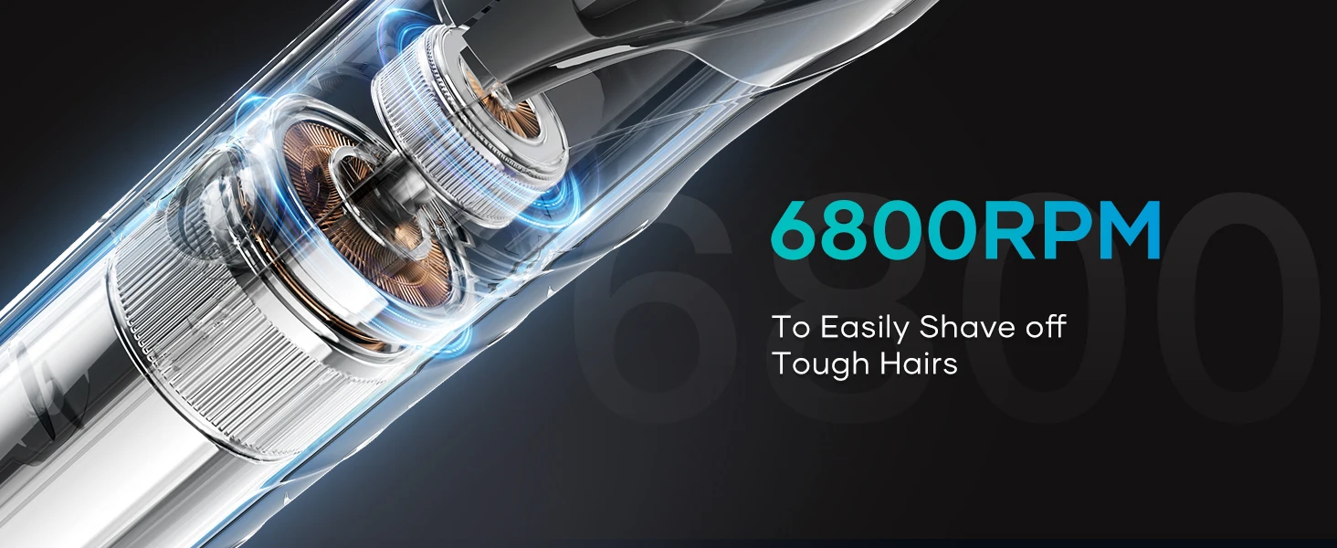 Kensen S6 Elektrischer Haarschneider für Männer, Body Groomer Clipper, IPX5, wasserdicht, tragbar, Leistengegend, Schamhaarschneider, Rasierer für Friseur – Detail 6