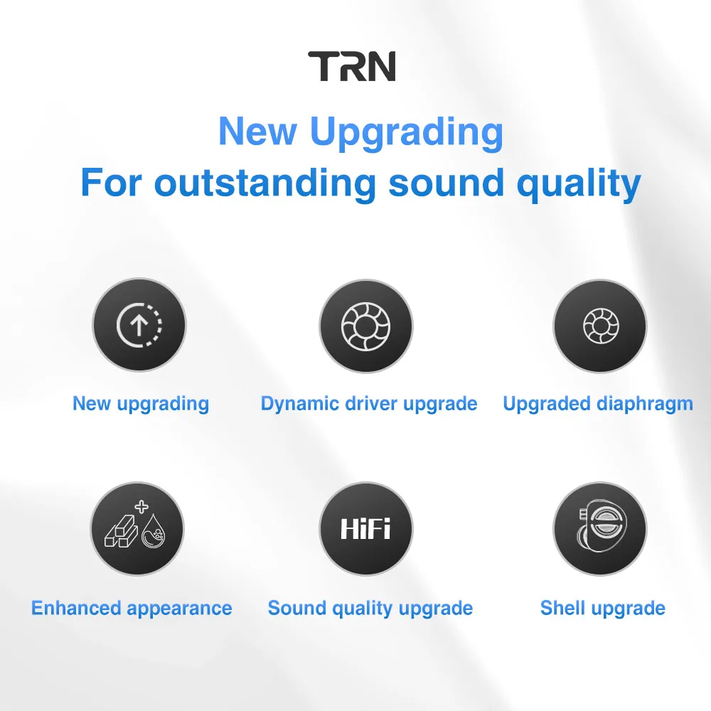 TRN MT4 PRO 2DD سماعة أذن باس عالية الأداء مزدوج ديناميكي HiFi تشغيل إلغاء الضوضاء سماعة TRN المتجر الرئيسي