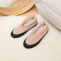AIYUQI Flat Snow Boots Women's Genuine Leather 2025 Large Size Non-slip Women's Winter Shoes Comfortable Warm Women Ankle Boots - Image 5