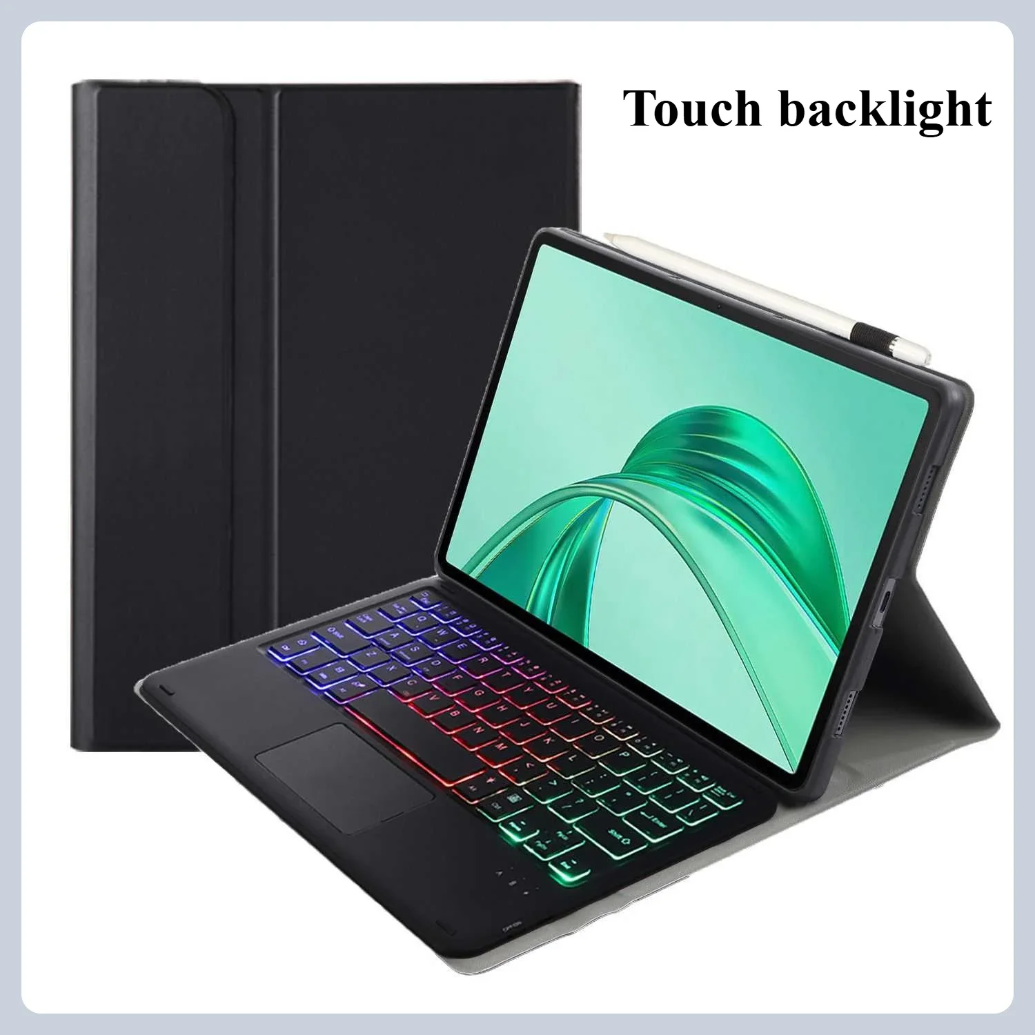 Étui pour clavier rétro-éclairé avec pavé tactile, pour Huawei Honor Pad X8A X9 11 pouces X9 X8Pro 11.5 pouces, housse pour tablette, Bluetooth3.0 Funda