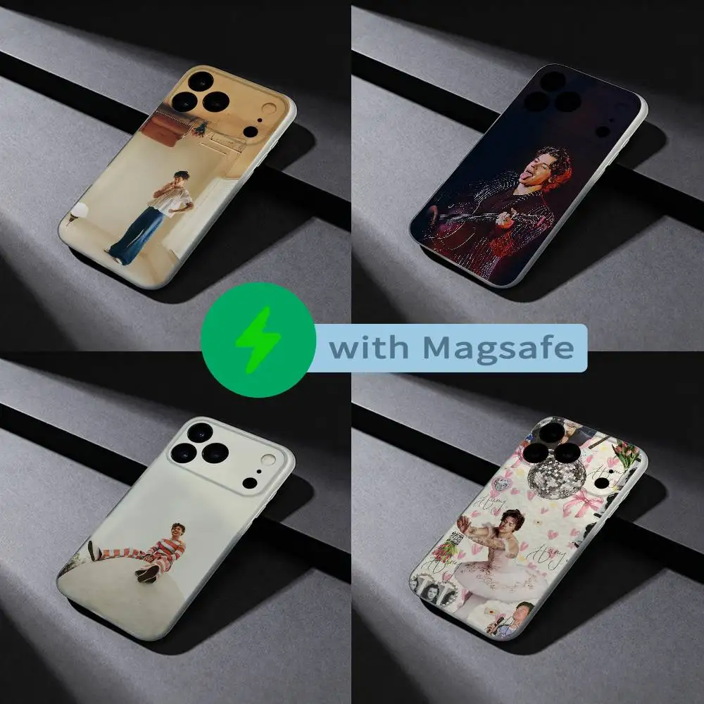 

Чехол для телефона H-Harry Singer S-Styles для iPhone 17,16,15,14,13,12, X, XS, Pro, Max, Plus, E, Air, Mini с Magsafe Magnetic Liquid TPU
