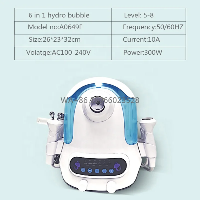 Portable Mini 6‑in‑1 Hydro‑Abrasion Beauty With Hydra Aqua‑Peel Module