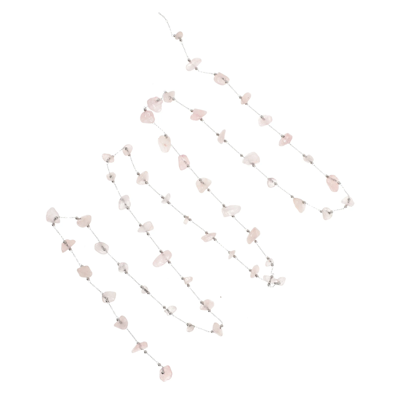 

Natural Stone Bead Chain Jewelry Making for Chains Decorative Rhinestone Crafts Necklace Manual