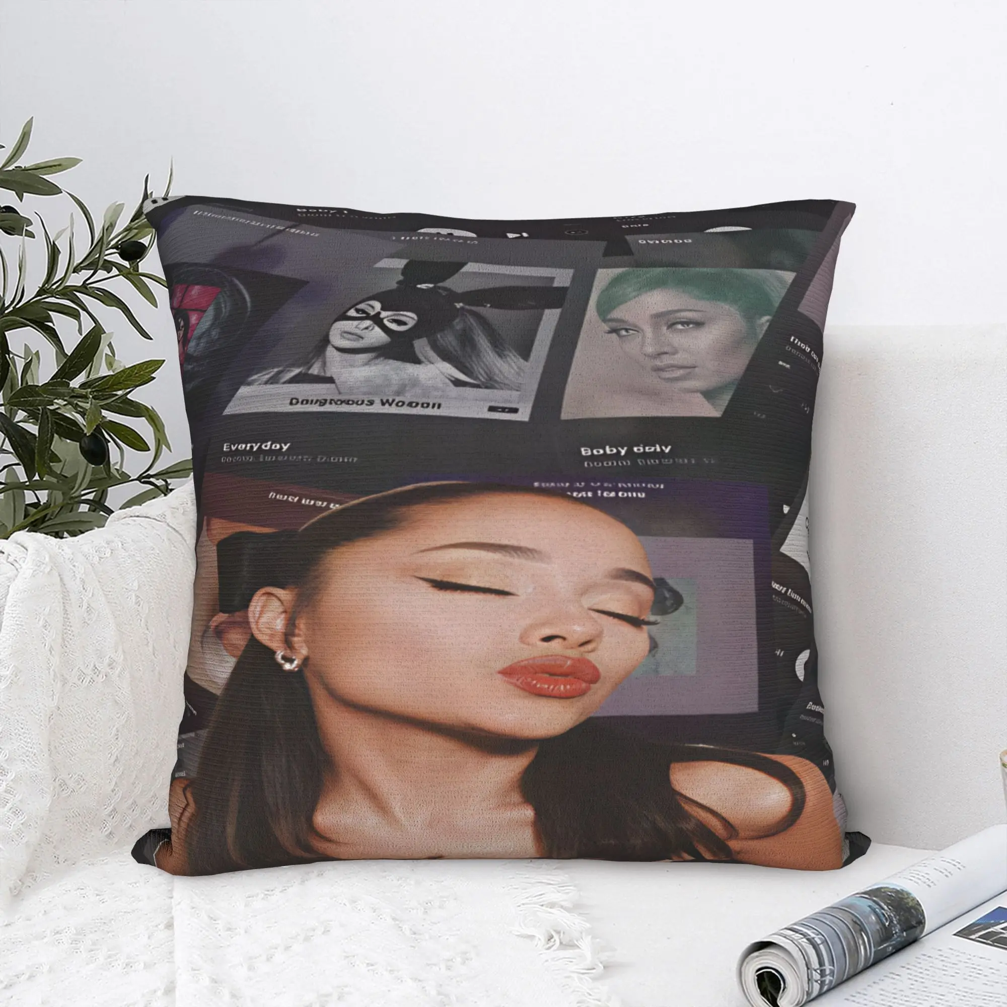 Arianas Grande  Pillow Cover New Album Petal 2026 Funny Pillow Case For Sofa Bedroom Home Decor Comfy Cushion Cover Gift Idea