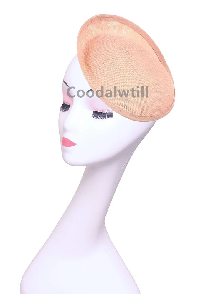 20*18 سنتيمتر البرتقال الفاسناتور قاعدة السيدات ديربي قبعات قبعة لوازم DIY بها بنفسك إكسسوارات الشعر العروس الزفاف الفاسناتور قواعد قبعة الحرفية #2