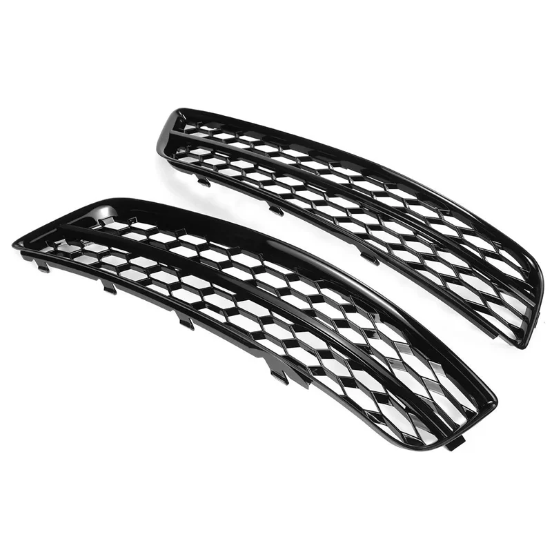 

Black Car Front Bumper Fog Light Mesh Grille Replacement For A3 8P 2009-2013 Fog Lamp Honeycomb Cover 8P0807681 8P0807682D