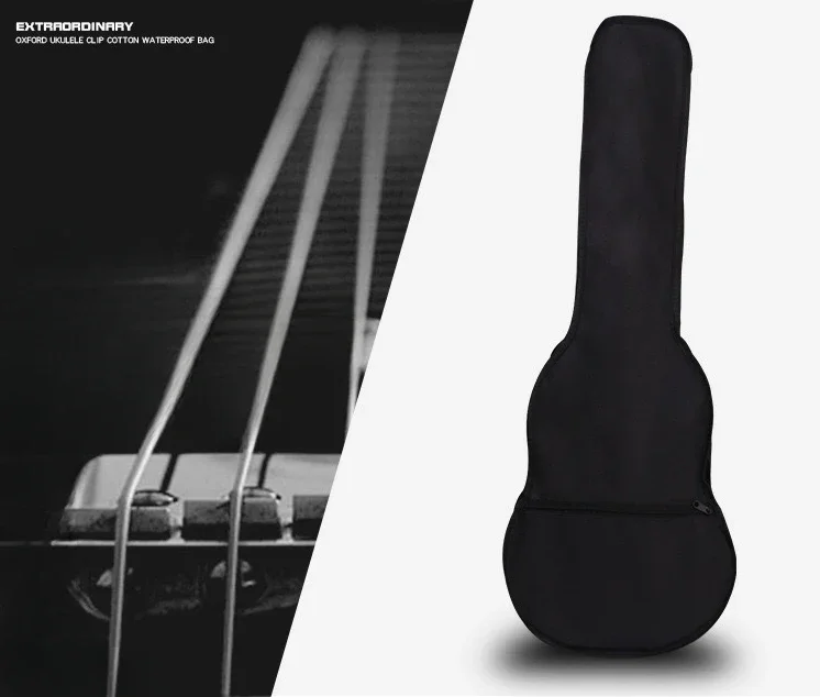 Borsa per chitarra in tessuto Oxford Tracolle doppie morbide per chitarra acustica imbottita Zaino impermeabile Borse per strumenti Custodia per