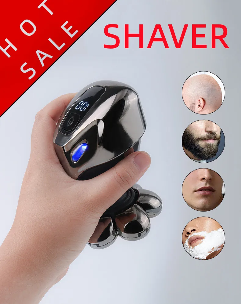 

New seven-blade electric shaver self-service shaving head machine razor multi-functional waterproof