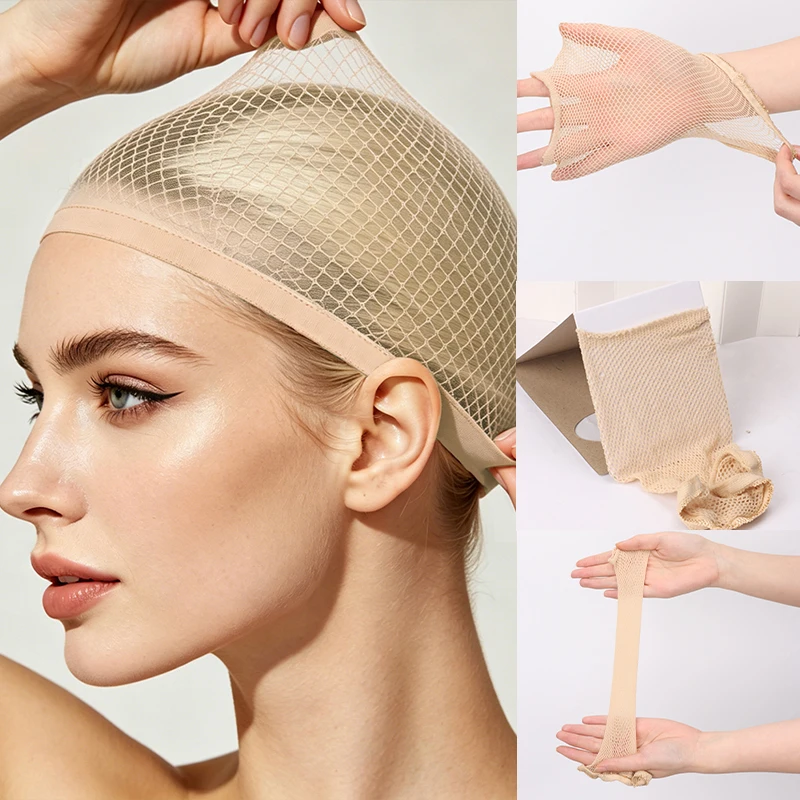 

Black Wig Caps Mesh Wig Caps Non-Slip Breathable And Elastic Nylon Wig Caps in Stretchable High-Elasticity And Durable Hair Nets