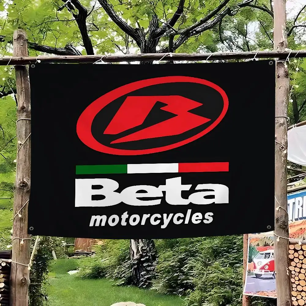 B-Beta-Racing High End Quality Banner Printing Artistic Atmosphere Style Camping Flag
