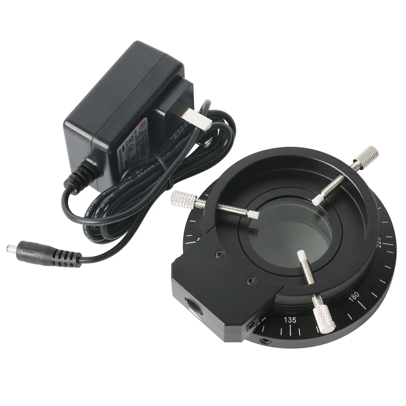 Anel de Microscópio Fonte de Luz Polarizadora 120 Peças Led Diâmetro 62 mm Polarizador Iluminador de Visão Ajustado para Câmera Hdmi Vga Usb