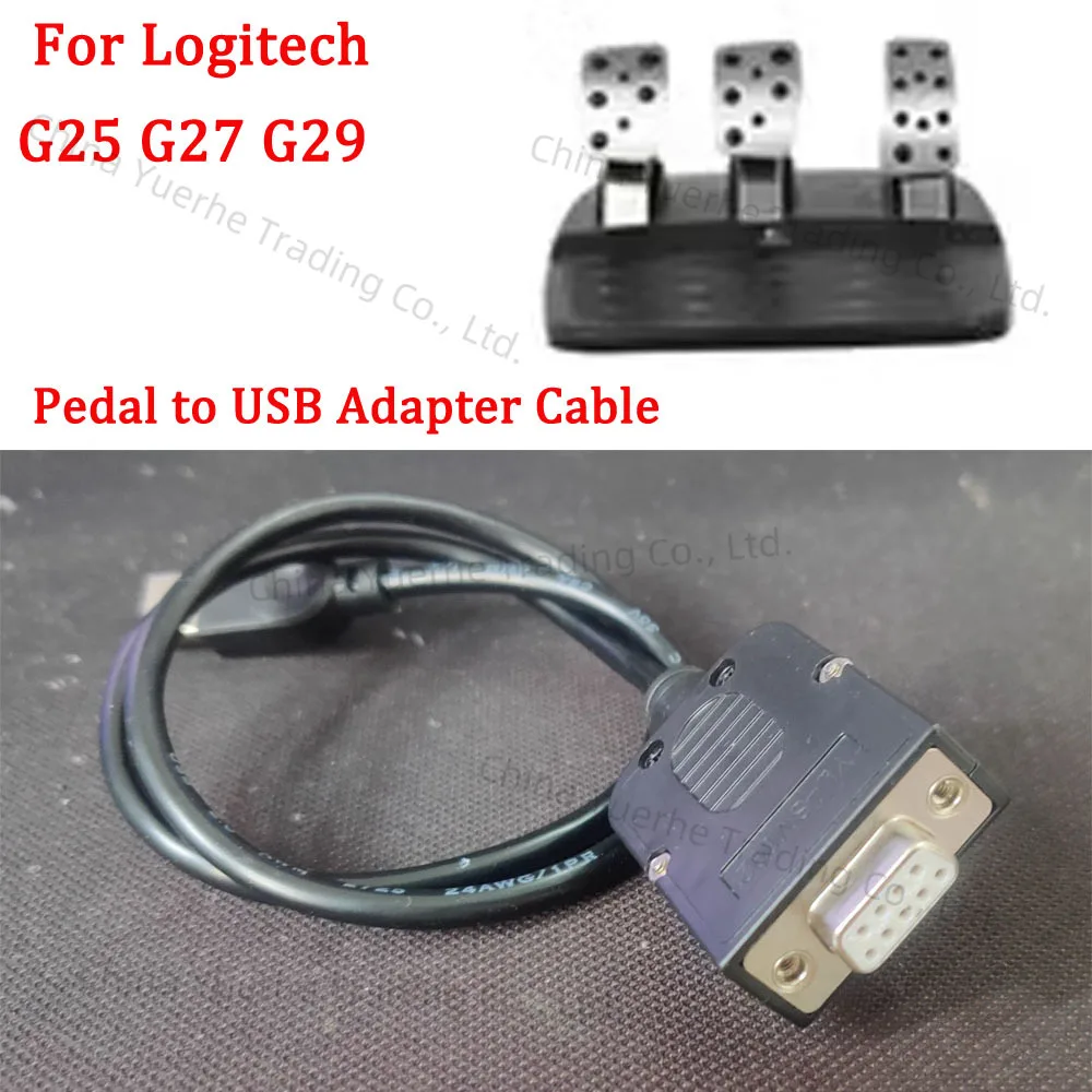 Кабель-адаптер с педалью на USB, конвертер для Logitech G25 G27 G29, детали для модификации «сделай сам» Кабель-адаптер с педалью на USB, конвертер для Logitech G25 G27 G29, детали для модификации «сделай сам»