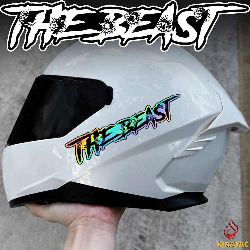 AliExpress NONE 1pc New Bullet Hole THE BEAST Motorcycle Sticker Waterproof for Helmet Fuel tank Fender Fairing Car Window Bike Body Vinyl Decal