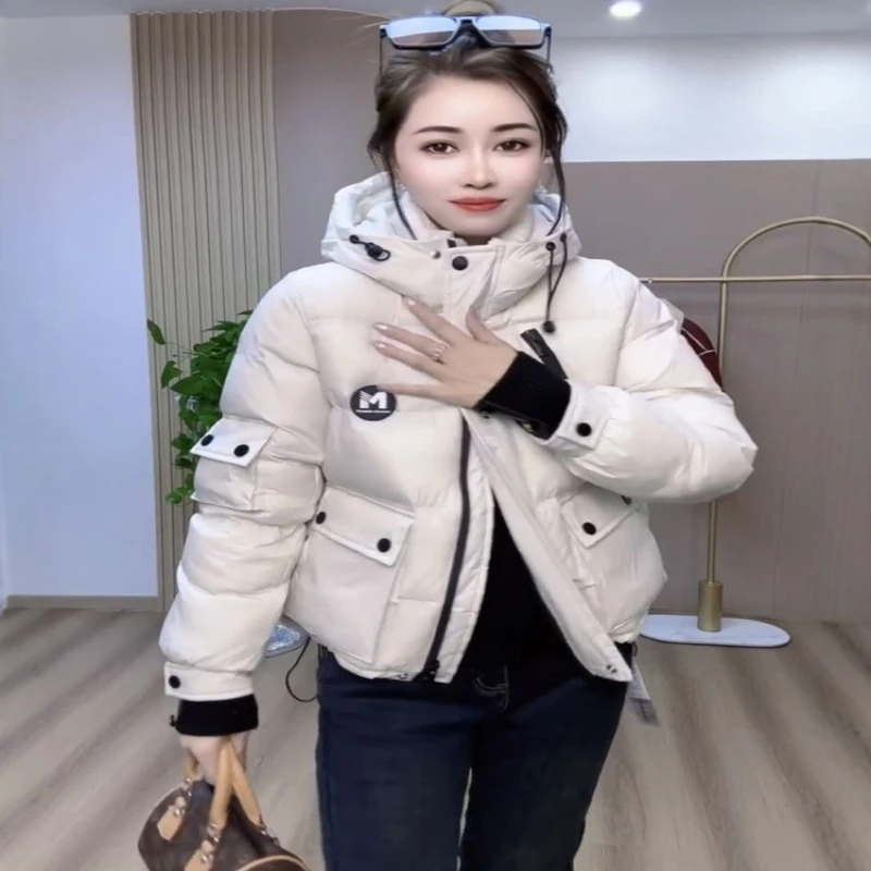 

Повседневный универсальный хлопковый пуховик женский модный и теплый дизайн с капюшоном повседневная и модная хлебная куртка