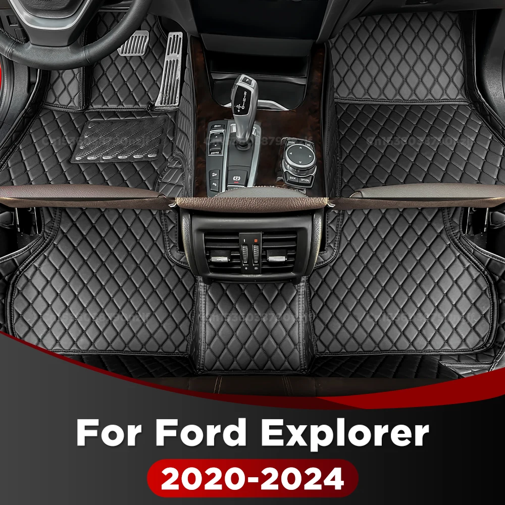 

Для Ford Explorer 2020-2024 2023 2022 2021, автомобильный напольный коврик, автомобильный ковер, аксессуары для интерьера, защитные