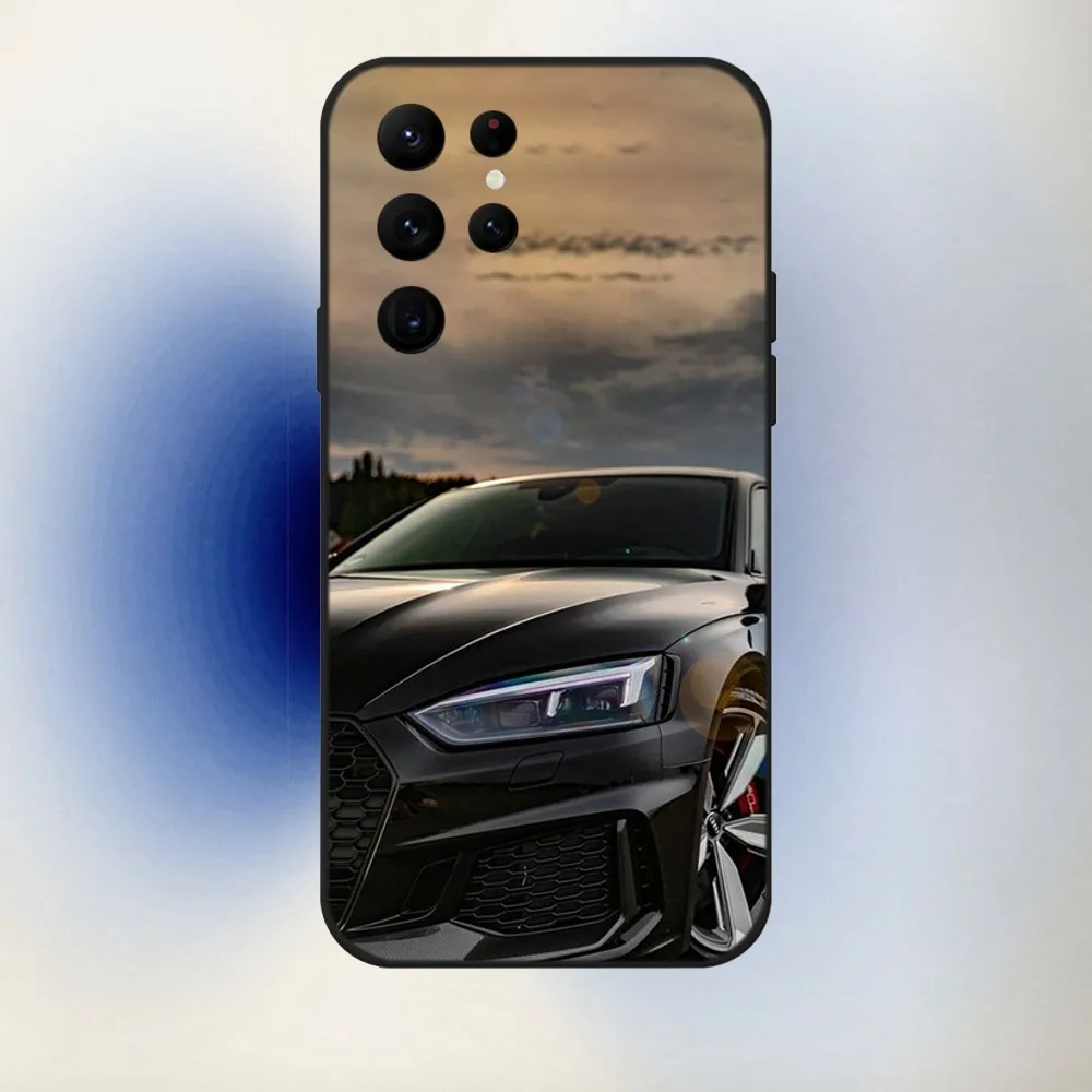 Car For A-Audis R-S Sport Phone Case For Samsung S24,23,22,30,21,10,9,Ultra,Plus,Lite,FE,5G Black Soft Case