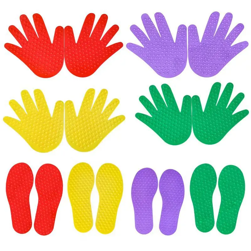 8pcs Creative Outdoor Children's Hand Foot Sports Toys Fun Sensory Home Interactive Games Colorful Crawling And Jumping Props