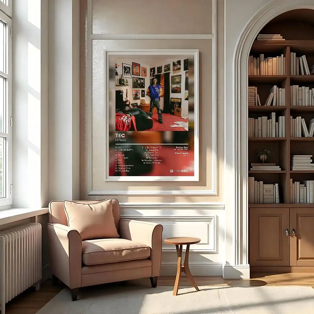 مغني الراب ليل تيكا ألبوم المشارك لزجة جدار الفن الطباعة مقاوم للماء غرفة المعيشة المنزلي غرفة نوم بار ديكور جمالي