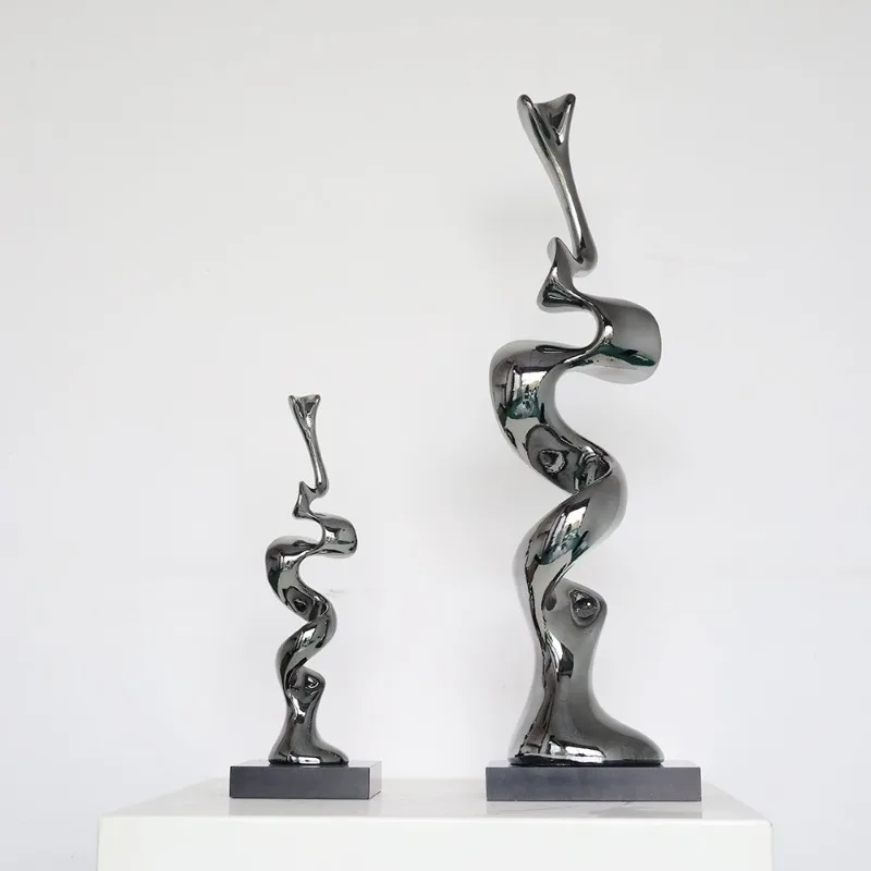 Rich in modern minimalist abstract ornaments, living room home decoration porch office transparent resin handicrafts
