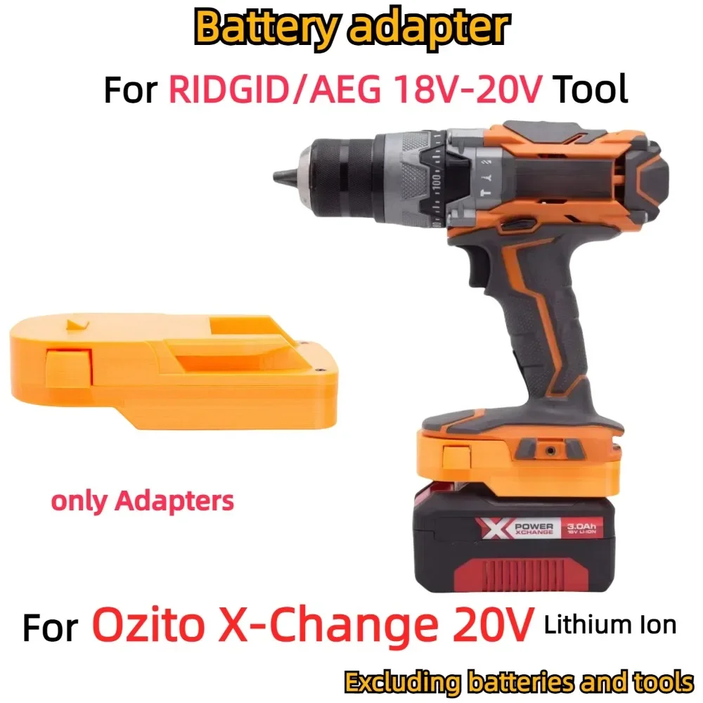 

For Einhell Power X Change/OZITO 18V Li-ion Battery Adapter TO RIDGID AEG 18V Cordless Power Tools Converter(Only Adapter)