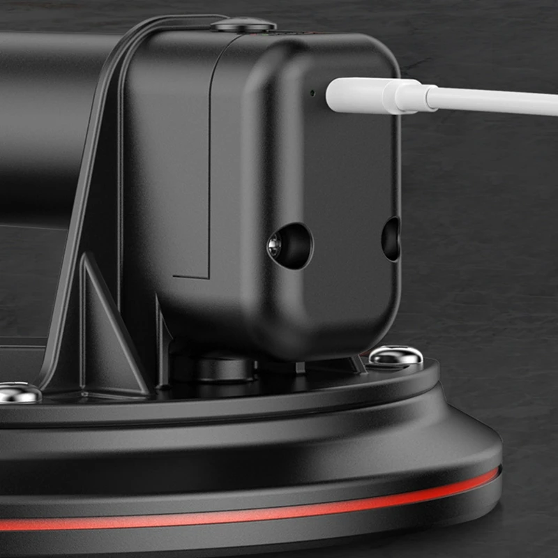 ABHU 8Inch 200Kg Electric Vacuum Suction Cup Bearing Capacity Heavy Duty Vacuum Lifter For Tile Glass Manual Lifting Powerful