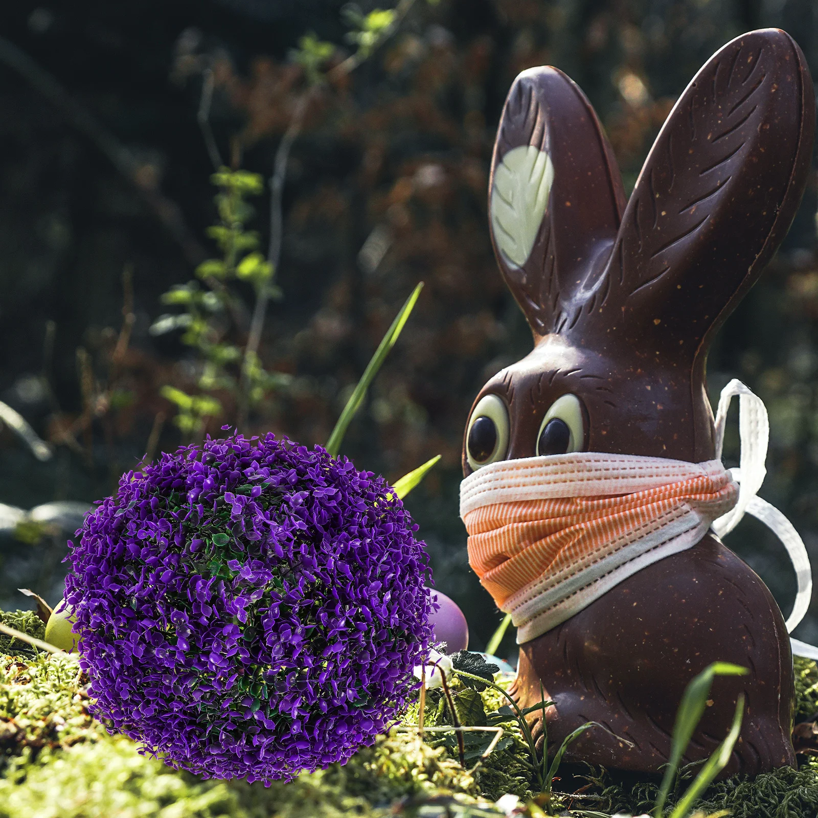 

Simulated Eucalyptus Leaf Topiary Ball Artificial Plant Ball Lightweight Decorative Hanging Ornament Home Party Indoor Outdoor