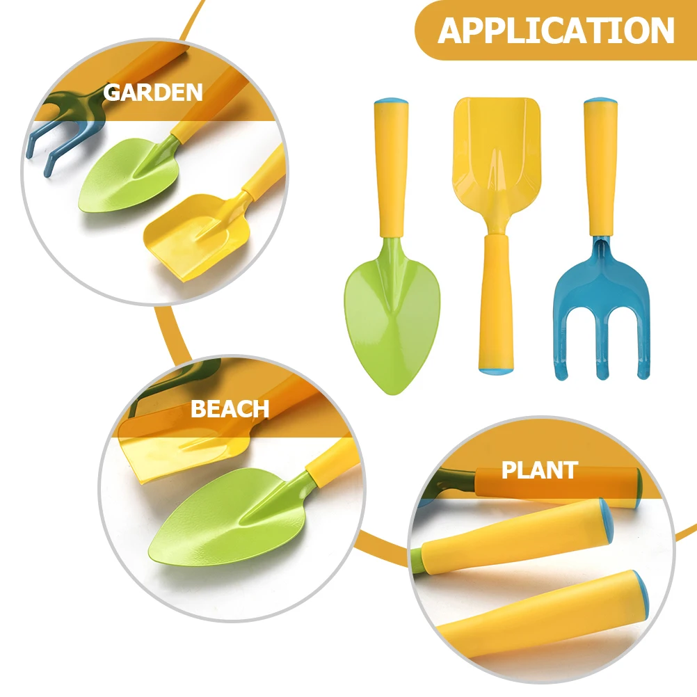3 pièces outils de jardin jouet de jardinage enfants jouets de plage enfant en bas âge Kit pour enfants pelle pour enfants