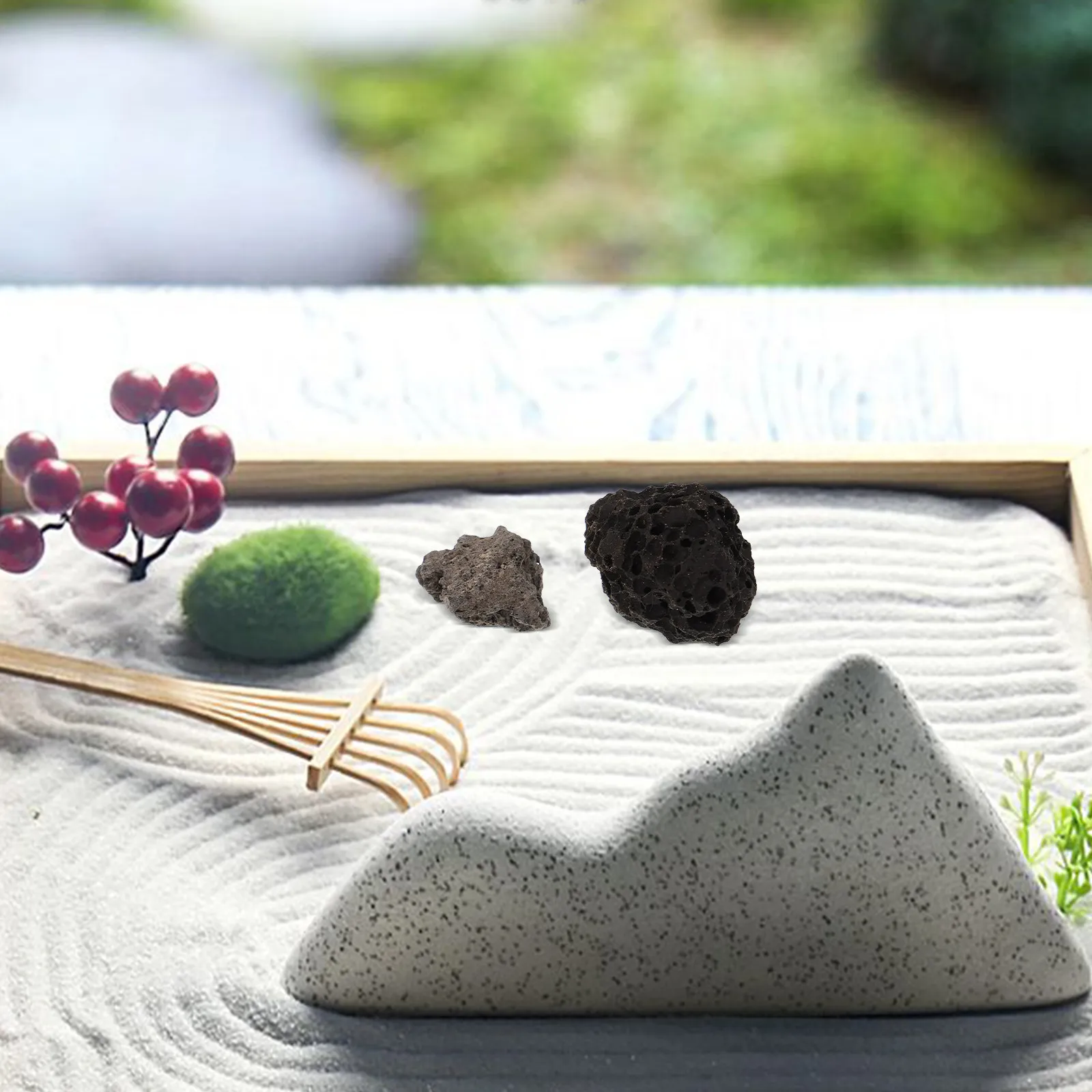 1 Bag Volcanic Stone Decorative Rocks Natural Volcanic Stone Ornaments for Fish Tank Garden Potted Plants Aquarium Landscaping