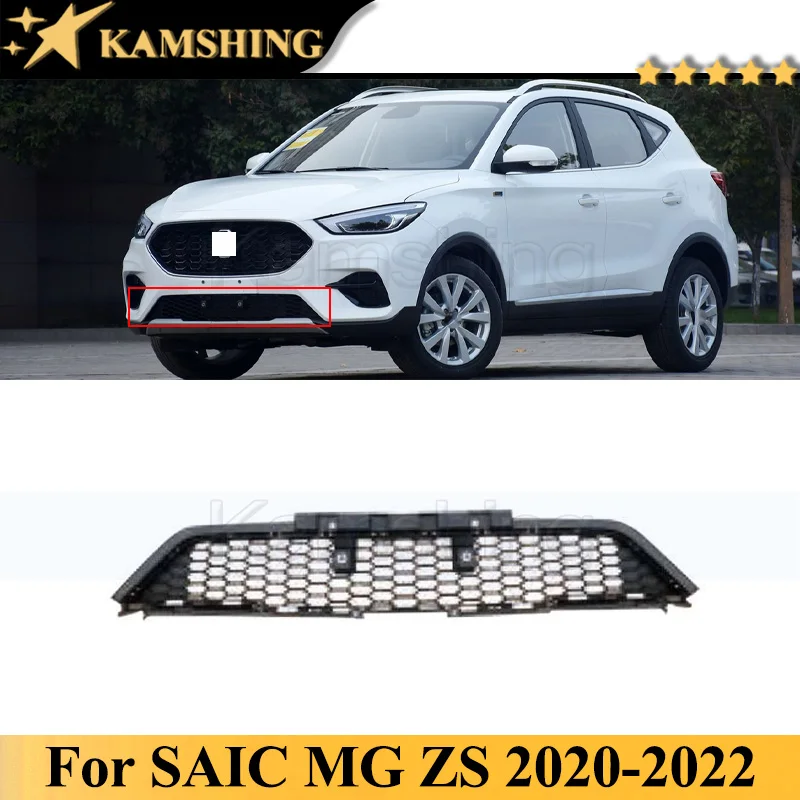 Kamshing For SAIC MG ZS 2020-2022 Front Bumper Low Grill Mask Radiator Grille Medium Net Racing Grills AUTO GRILLE Panel