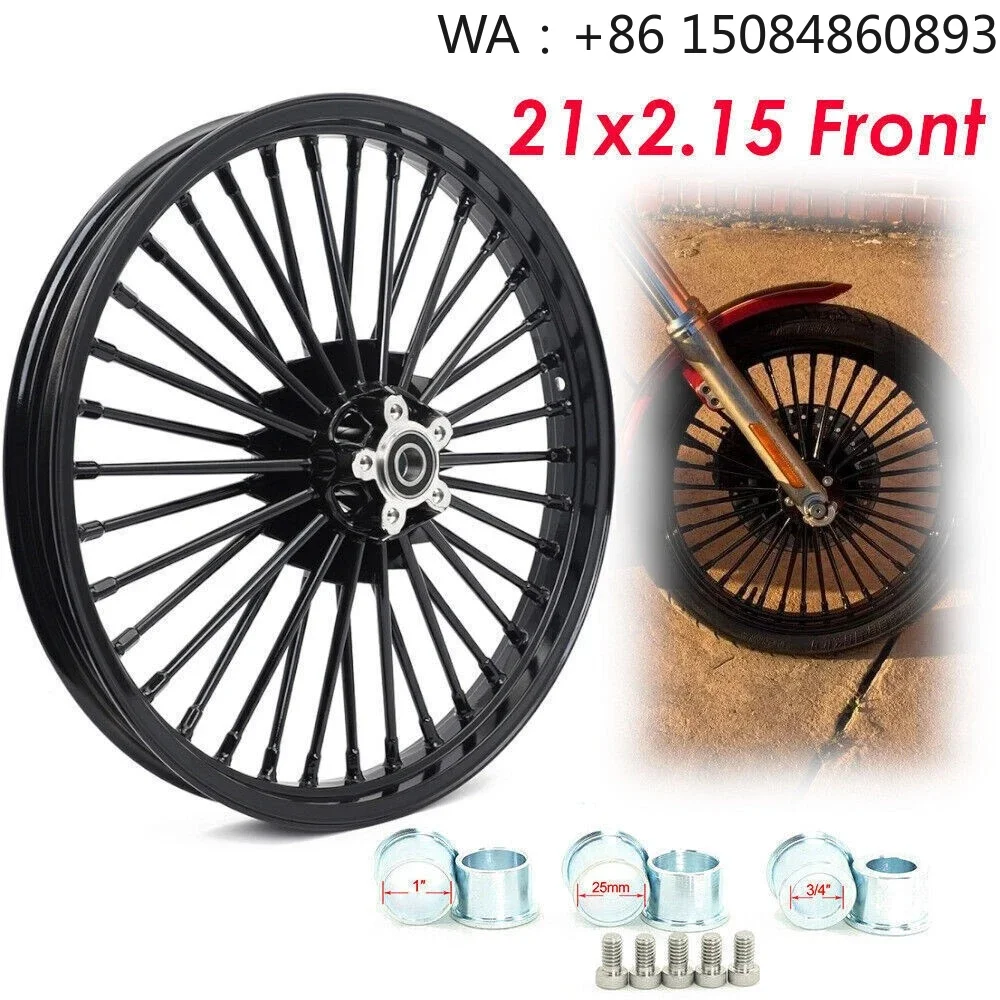 

6061-T6 aluminum alloy aerospace material, motorcycle parts, 21*15 Inch Fat Spoke Front Wheel Rim, Classic Sport Motorcycle Retr