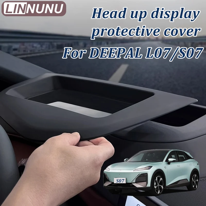 Linnunu for Deepal S07 L07 Car Head up Display Protective Cover Center Console Hud Anti-Dust Protective Cover Car Interior Supplies Accessories