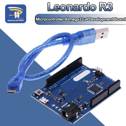 Leonardo R3 Microcontroller Atmega32u4 Development Board With USB Cable Compatible For Arduino DIY Starter Kit