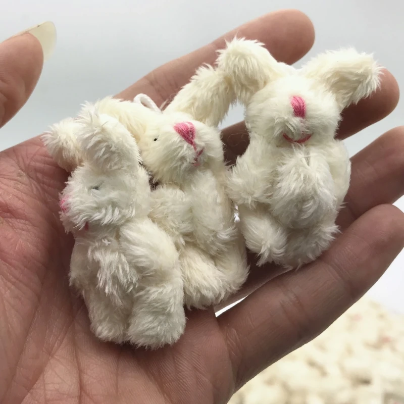 

100pcs/lot Plush Rabits 4.5cm 4colors