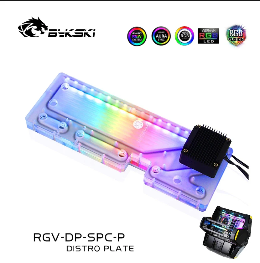 

Bykski RGV-CG-DB-X5-P,RGB Distro Plate For COUGAR Kagemusha X5 Case,Waterway Board Water Cooling Kit Deflector 5V 3PIN/12V 4PIN