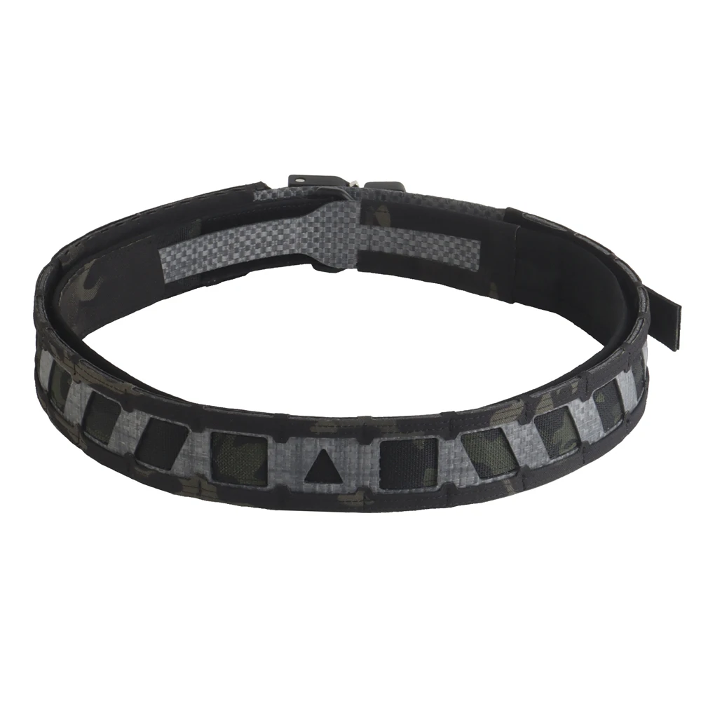 Battle Belt Camo Style MOLLE Tactische riem Outdoor jachttraining Binnenste buitenste dubbele tailleriem met magnetisch lokalisatiesysteem