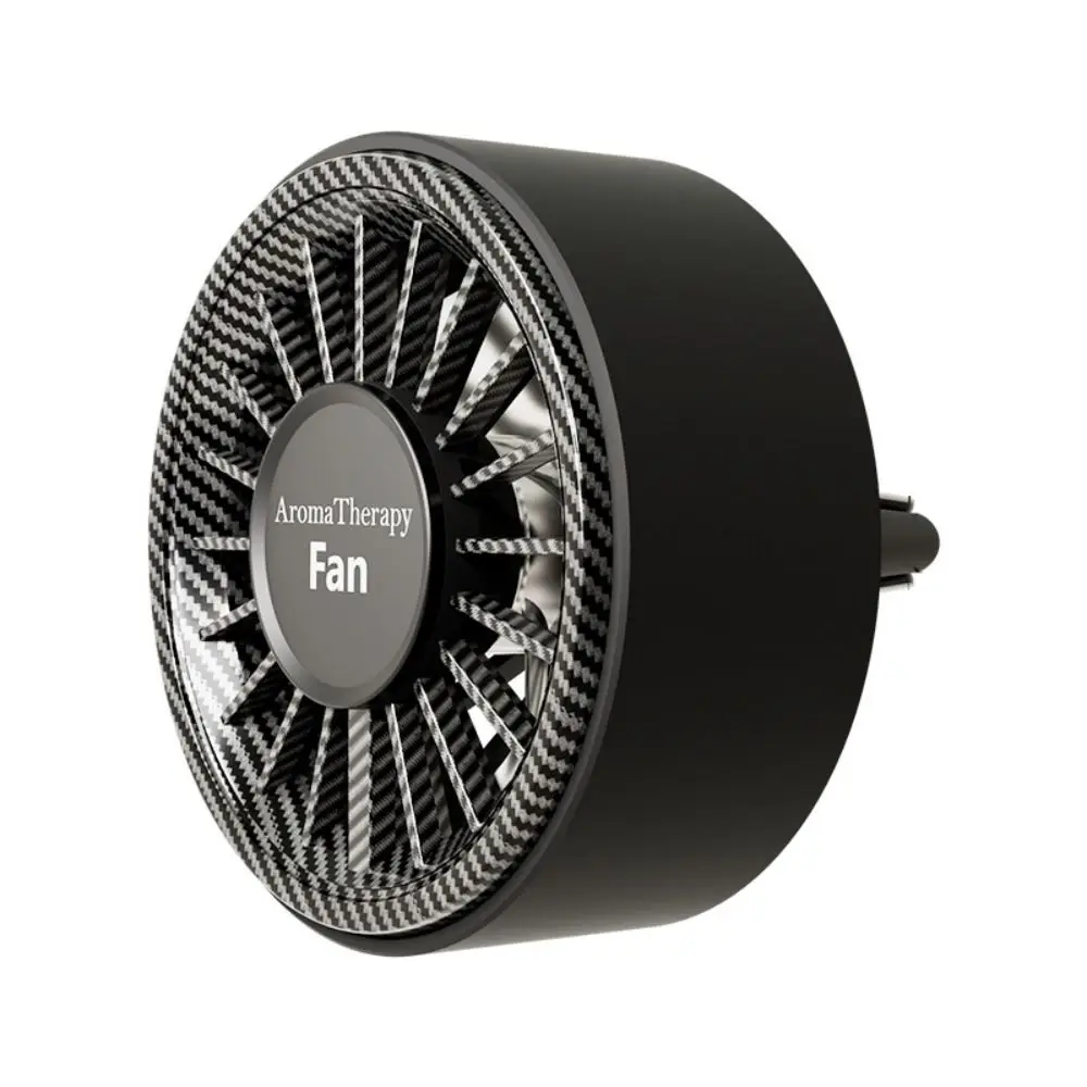 Colorful Ambient Light Car Aroma Fan 3 Speeds Clip-on Fixing Air Outlet Fan Silent Mini Car Air Outlet Clip Fans