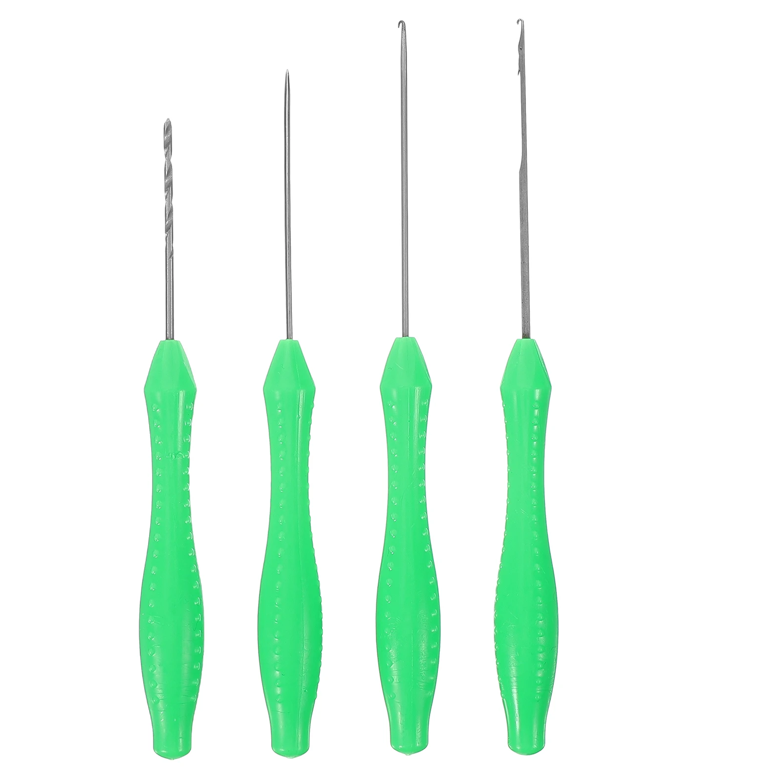 

4 Pcs Bait Needle Lure Hook Soft Bait Kit Durable Plastic Stainless Steel Baiting Tool for Fishing Supplies Fishing