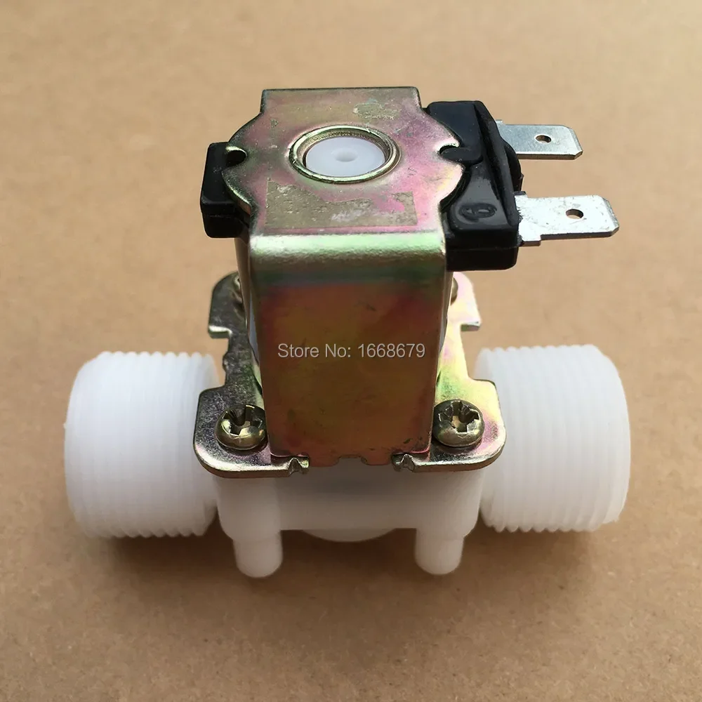 

EBOWAN Normally Closed Water Solenoid Valve DC 12V DC 24V AC 220V Electric 3/4'' Valve Water Control Diverter Device