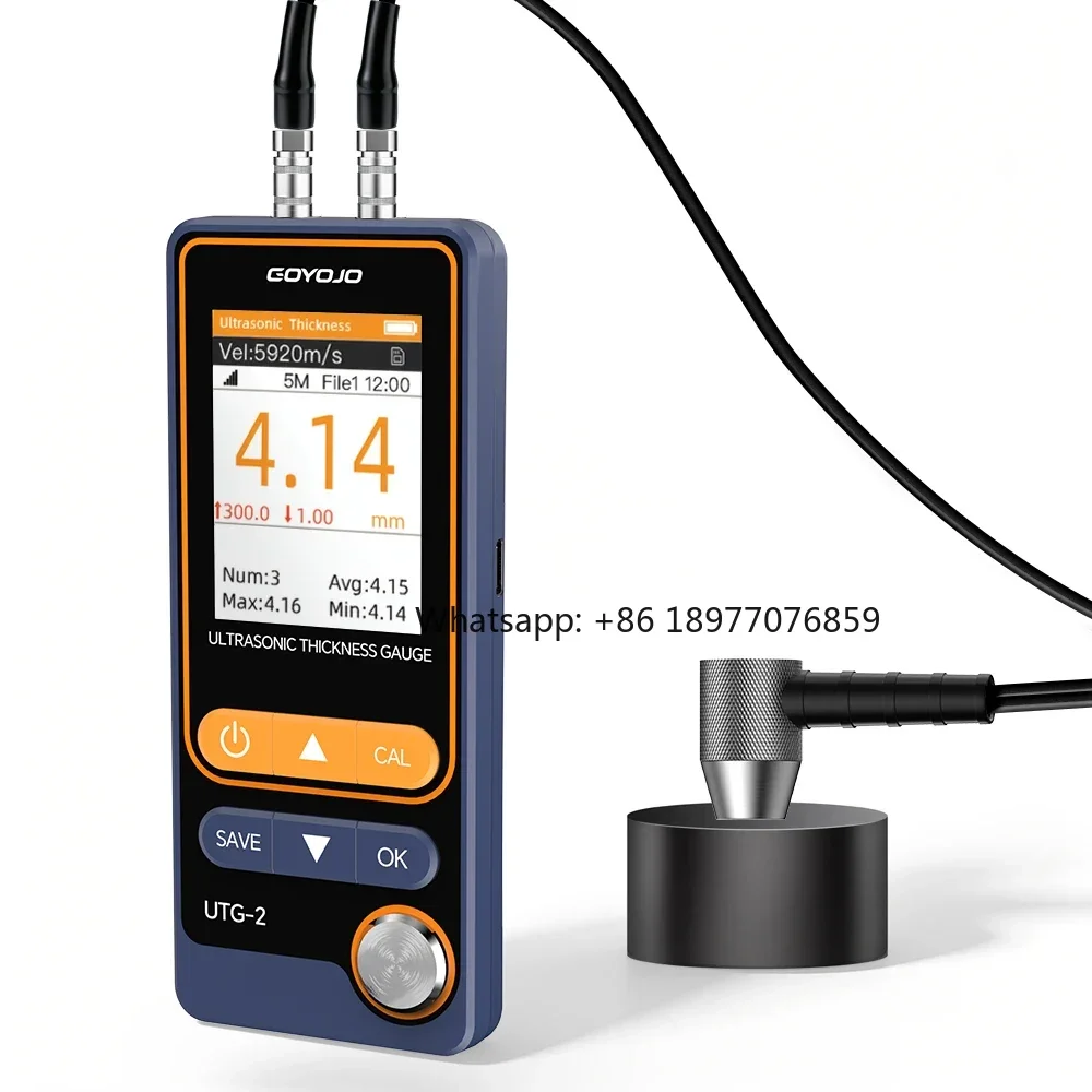 Ultrasonic Thickness Gauge UTG-2 Digital Metal Thickness Meter NDT Tester For Cast Iron Steel 1mm To 300mm