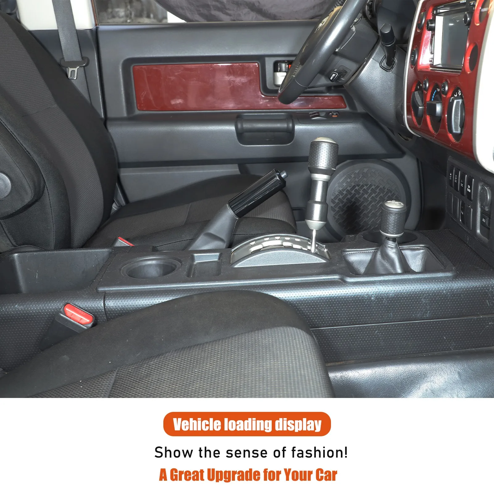 

ABS Gloss Black Car Handbrake Grab Handle Trim For Toyota FJ Cruiser 2007-2021 Handbrake Grib Protection Cover Accessories