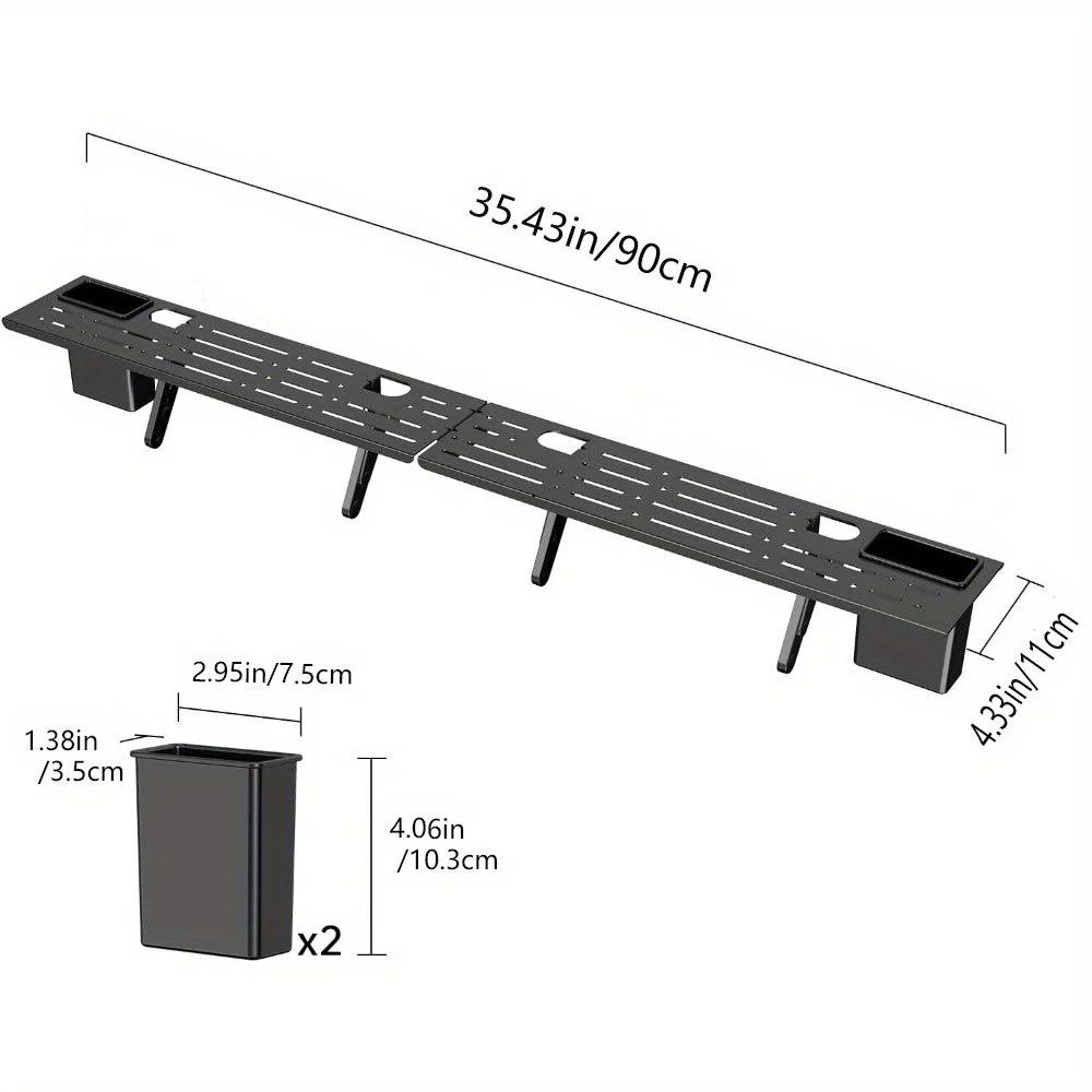 for TV Top Shelf Adjustable Computer Monitor Top Shelf,Stable for TV Top Storage Bracket Clamp-on Computer Screen Shelf for Home