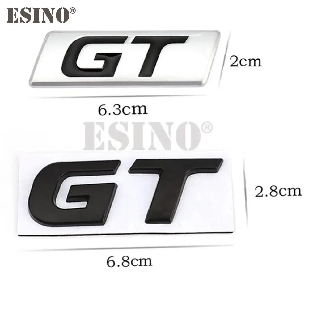 Emblema adhesivo de guardabarros para coche, insignia de Metal de aleación de Zinc GT 3D para KIA Forte Optima Picanto Stinger Sorento K5 KX5 KX7