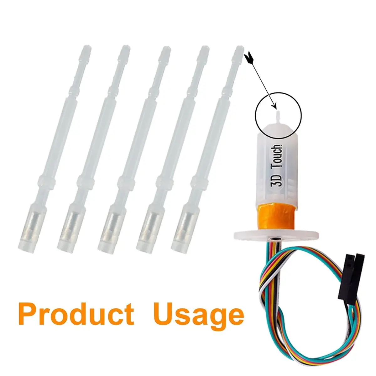 A49T 10Pcs 3D Touch Sensor Probe Tips Replacement for Bltouch, 3D Touch, TouchAuto Leveling Sensors