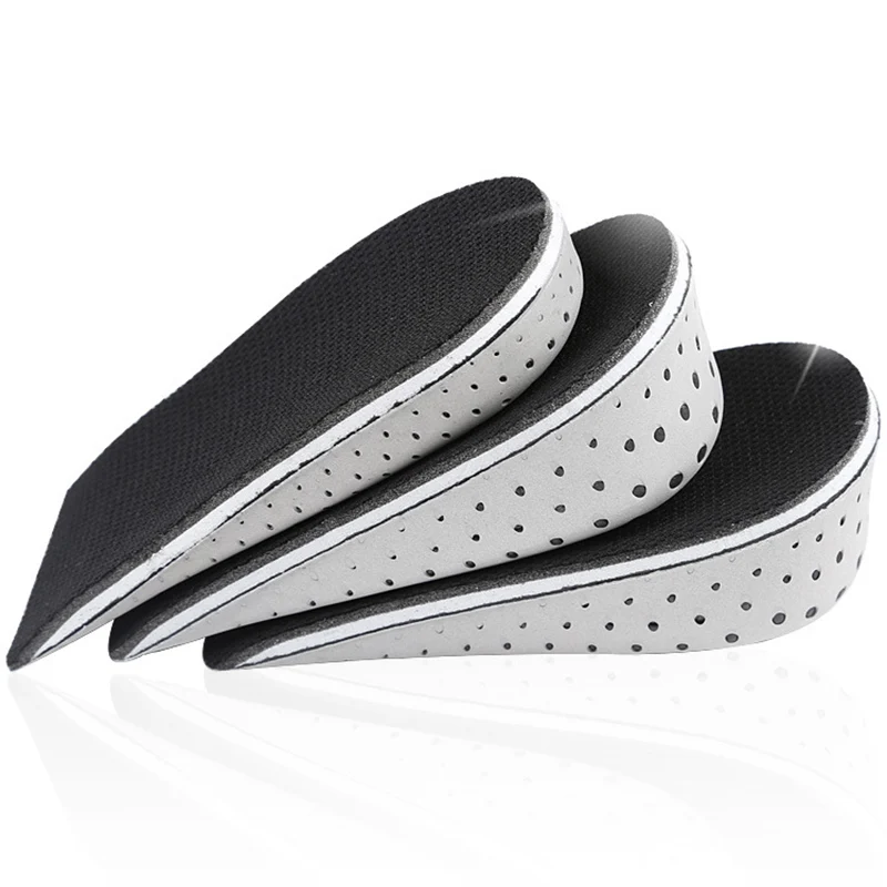 1 Pair Insole Heel Lift Insert Shoe Pad Height Increase Slow Rising Cushion Taller Soft Breathable Decompression