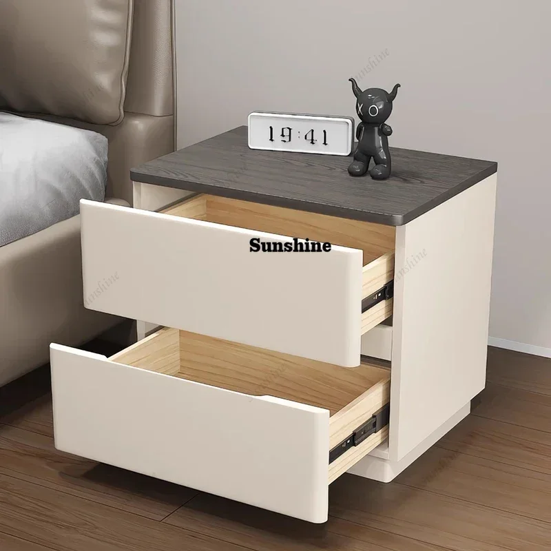 TDEuropean Glamour Bedside Table Luxury Cozy Exquisite Versatile Night Table Simple Beauty Mesa De Cama Bedroom Furnitures