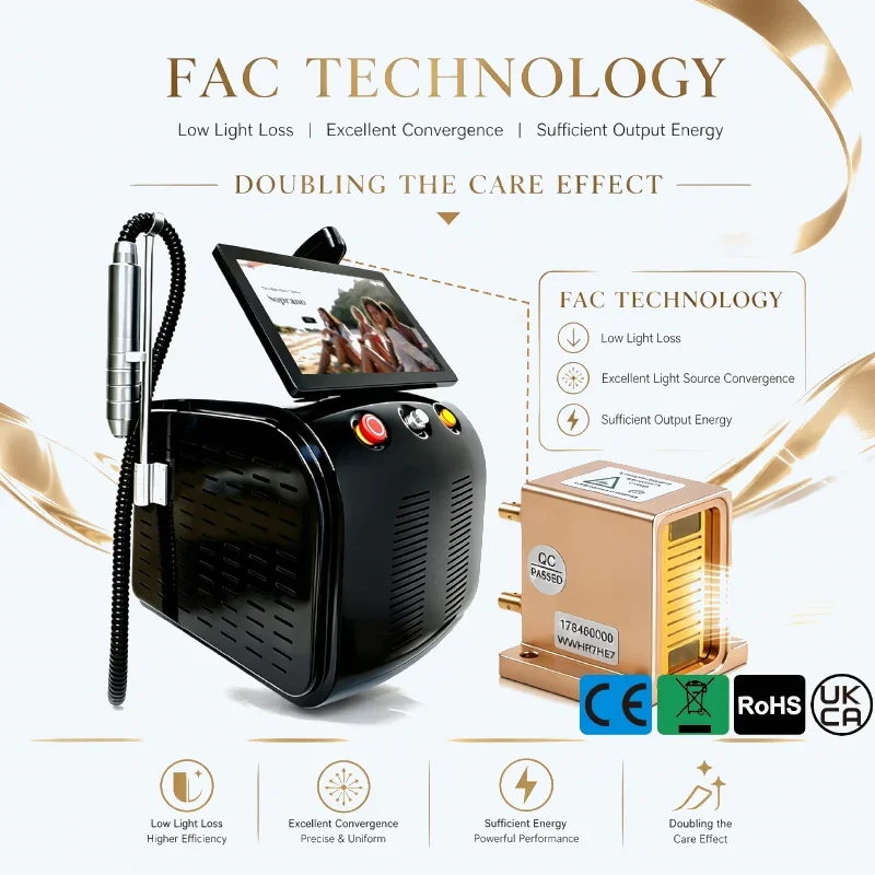 TM013 2026 CE High Power Desktop Diode Laser 4 Waves 755/808/940/1064nm Body Hair Removal Beauty Salon Equipment UK Plug